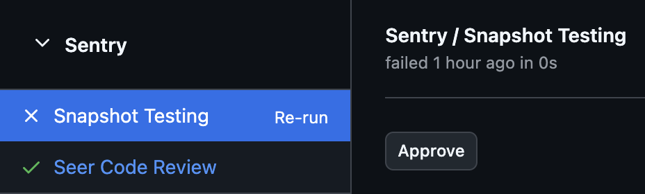 GitHub approval UI