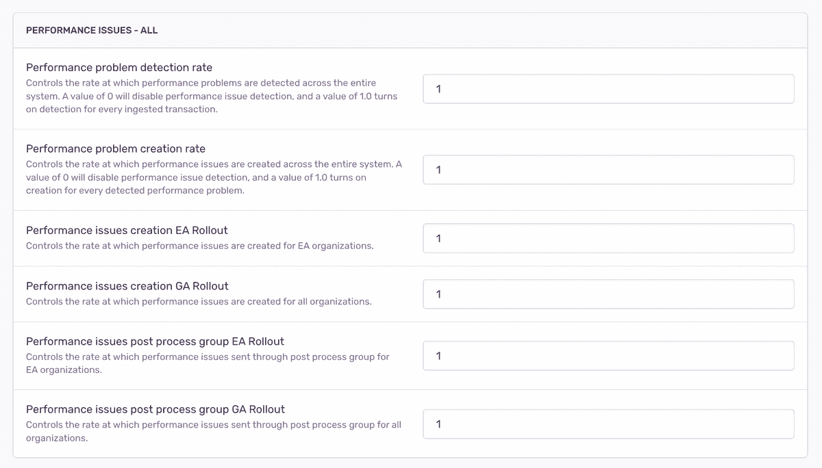 Project options settings screenshot